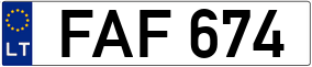 Truck License Plate